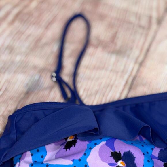 Lime Ricki Medium Floral One-Shoulder Swimsuit Set - Picture 4 of 9